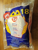 McDonald&#39;s Happy Meal Mini Ty Beanie Baby 2000   #18  Bushy The Lion - $5.89