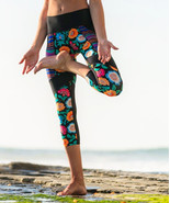 Body Glove Tropical Capri Leggings X Large Colorful Tenerife Wanderer Po... - £46.24 GBP