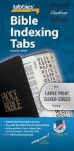 Large Print Bible Indexing Tabs - Silver: Bible Indexing Tabs - £6.89 GBP