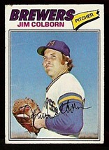 Milwaukee Brewers Jim Colborn 1977 Topps Baseball Card # 331 Good - £0.39 GBP