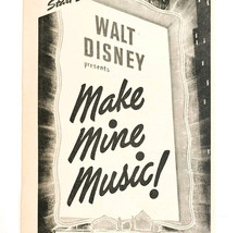 1946 Disney Make Mine Music Movie Advertisement Comedy Musical Film DWII27 - $469.76 MXN