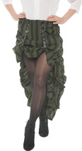 Underwraps Women&#39;s Steampunk Costume Skirt - Green, Small - £69.68 GBP