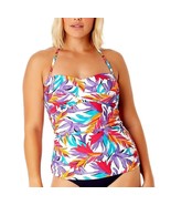 NWT Anne Cole Tankini Top Printed Floral Colorful Women’s Size Medium - $47.90 CAD