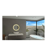 Paris Mirror 24 x 24 in. Round LED Backlight Mirror with 3000K - $10,708.75 MXN