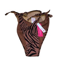 Xhilaration High Leg Scoop Waist Animal Print Size S(0-2) Bikini Bottom - $8.12