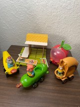 BANANA CUCUMBER APPLE DOUGHNUT CAR, RICHARD SCARRY PUZZLETOWN PLAYSKOOL ... - £51.80 GBP