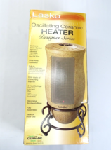 New Oscillating Ceramic Designer Space Heater 16&quot; Beige 1500W LASKO - $47.45