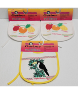 3 Vintage 1992 Gerber Baby Dribbler Bibs Tropical Tesoros - New NOS! Rar... - £33.01 GBP