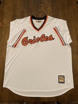 Baltimore Orioles White Majestic Cooperstown Collection Mens 2XL CoolBase Jersey - £59.01 GBP
