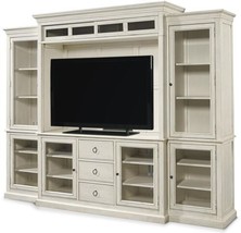 Home Entertainment Wall System Center Universal Summer Hill Cotton White Maple - £9,909.88 GBP
