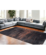 9&#39; X 13&#39; Black and Gold Abstract Non Skid Area Rug - $3,033.99