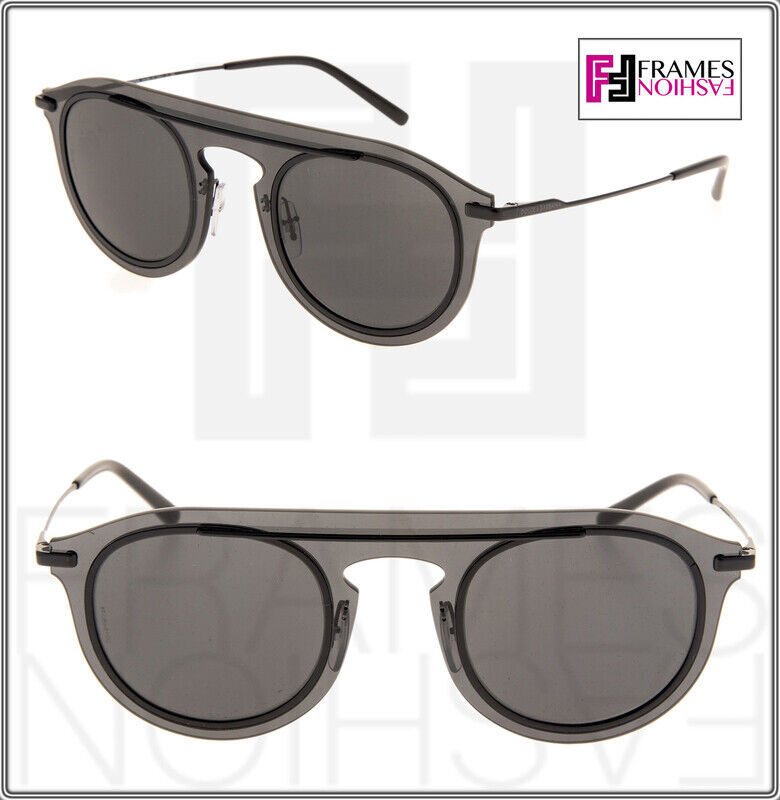 DOLCE &amp; GABBANA MAN DISPLAY 2169 Black Mirrored Sunglasses DG2169S Authe... - $165.83