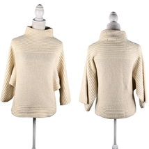 Marc New York Sweater Cream Beige XS Dolman Sleeves Mock Neck New - £27.89 GBP