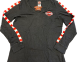 Tifton Harley Davidson Mens Black Long Sleeve V Neck Graphic Cotton T Sh... - $20.76