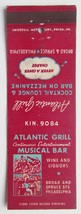 Atlantic Grill - Philadelphia, Pennsylvania Restaurant 20 Strike Matchbook Cover - £1.57 GBP