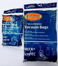 EnviroCare Replacement Micro Filtration Vacuum Bags for Oreck Type CC (8 Bags) a - £16.65 GBP