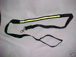 2 - TWO LEASHES New strong soft heavy lighted NIGHT dog walk safety snap hook - £10.65 GBP