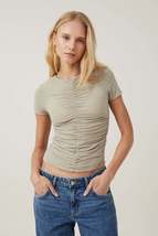 Hazel Rouched Front Short Sleeve Top - $11.99