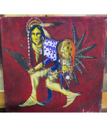 Nocona Burgess Original Painting – Native American Warrior – Signed Acry... - $450.00