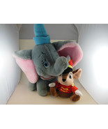 Vintage Dumbo Disney Plush 11 + 4 inch Hat Plus Timothy Mouse made in Korea - $37.88 CAD
