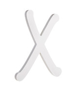 9 Inches White Wood Letter X Brush Font - £15.54 GBP