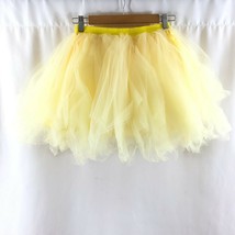 Womens 50s Retro Rockabilly Petticoat Mini Costume Underskirt Yellow S - £11.37 GBP