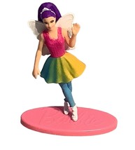 Barbie Mini Doll Figure Mattel  Starlight Fairy Princess 3&quot; Pink Cake Topper - £9.57 GBP