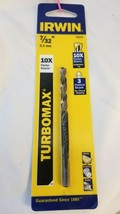 Irwin Turbomax  7/32 in. Dia. x 3-3/4  L High Speed Steel  Drill Bit 73314 - £6.24 GBP