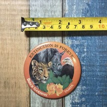 Busch Gardens Theme Park Tampa FL. extinction is forever pin back button pin - £4.77 GBP