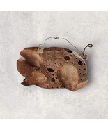 Blue Handworks Pig Metal Tea Light Candle Holder Garden Outdoor Patio Ru... - $265.98 MXN