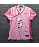 Joe Flacco Reebok Equipment Jersey Women&#39;s Sz XL Baltimore Ravens Pink - £11.42 GBP