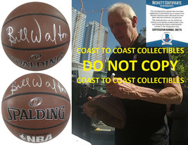 Bill Walton Blazers Clippers Celtics signed NBA basketball COA proof Bec... - $148.49