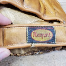 VTG 1950&#39;S Newport Leather Baseball Glove Youth 4010 Pro Style RARE LHT - £23.69 GBP