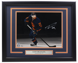 Leon Draisaitl Autografato con Cornice Edmonton Oilers 11x14 Faro Foto Fanatici - £177.56 GBP