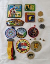 Assorted Boy Scout Webelos Badges Patches Emblems Pins Coin Neckerchief slides - £39.29 GBP