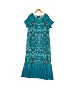 Bob Mackie Wearable Art Dress Womens XL Teal Snake Print Maxi A252327 - €32,31 EUR Bob Mackie Wearable Art Dress Womens XL Teal Snake Print Maxi A252327 - €32,31 EUR