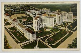 Aerial View of City Hospital in Cleveland,Ohio Vintage Postcard - $15.28