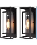 14in Classic Outdoor Wall Sconce 1 Light in Matte Black Waterproof Pack ... - $86.91 CAD