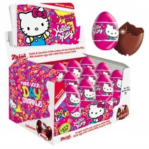 ZAINI HELLO KITTY Milk Chocolate Eggs with Collectible Surprise FULL BOX... - £50.65 GBP