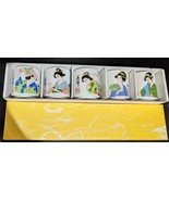 MIHO OCHIKO GUINOMI SAKE CUP SET - 5 CUPS - MADE IN JAPAN - $140.00