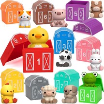 Toys for 1 2 3 Year Old 20 Pcs Farm Animals Toy Counting Skill Color Matching Fi - £39.74 GBP