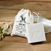 Olivos Organic Whole Milk Soap in Canvas Bag 150g (5.3oz) – Handmade natural ski - $25.50