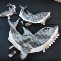 Halloween Costume for Dogs Asst Sizes Great White Shark One-piece Costume - £6.09 GBP