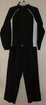 Nwt Womens Danskin Black Two Piece Jacket &amp; Pants Track Set Size S (4-6) - £18.76 GBP
