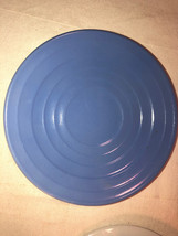5 Moderntone Blue Platonite Saucers Depression Glass Mint - £10.44 GBP