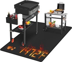 Grill Mat Under Grilling Mats for Outdoor Grill Resistant Grill Mat BBQ ... - $54.53 CAD