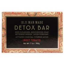 18.21 Man Made Detox Bar Sweet Tobacco This Black bar will help treat acne 7Oz - $14.84