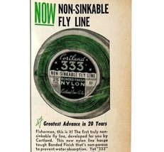 Cortland Non Sinkable Fly Fishing Line 1953 Advertisement Sporting VTG D... - £23.97 GBP