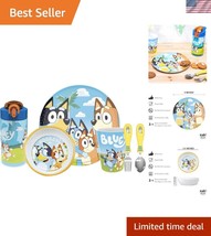Durable Bluey Kids Tableware - Dishwasher Safe Melamine Dinner Set, Gift... - €40,97 EUR