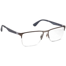 Ray-Ban Eyeglasses RB 6335 2855 Gunmetal/Gray Half Rim Metal Frame 56[]17 145 - £78.68 GBP